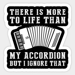 Accordion Ignorance T-Shirt Sticker